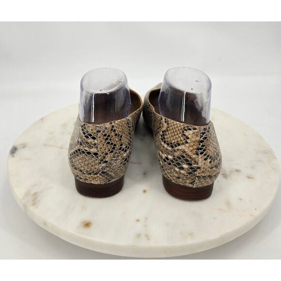 Sole Society Snakeskin Print Loafers - Picture 2 of 8